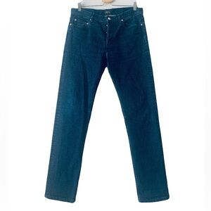 A.P.C. Rue Madame Paris Straight Leg Jeans Size 32 Dark Wash Y2K 90s